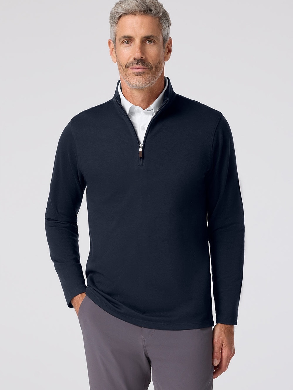 Mizzen+Main | KPI Quarter Zip Pullover | Black | Size Medium
